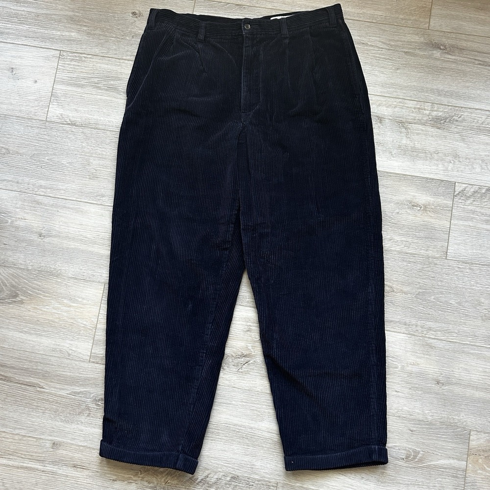 Vintage Field Gear Navy Corduroy Pants Men's‎ 38x30 (37x29.5)  Cords Whale